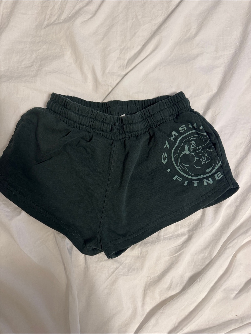 Gymshark Women's Black Athletic Shorts with Logo